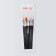 A set of brushes for building and design of nails, 15 pcs, 19 cm, black color