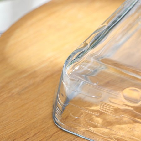 Square potted potato -resistant baking glass Borcam, 1 liter-3