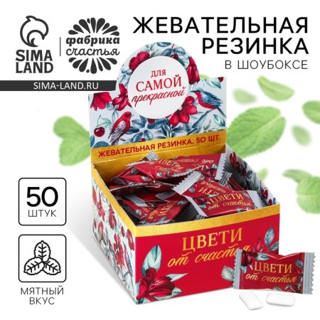 Chewing gum in monofloopak “for the most beautiful”, 68 g (50 pcs. X, 36 g).
