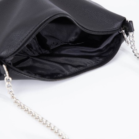Bag Cross-Bodi with a zipper, black color-4