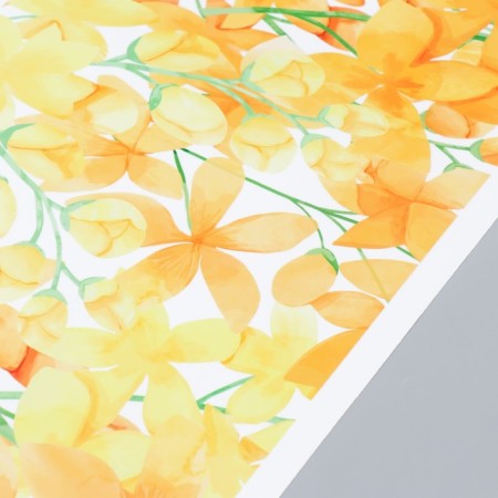 Stick plastic interior color "yellow flowering branches" set 2 sheets 30x90 cm-2