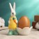Standing for the egg "Rabbit" 8x6x12cm, mix