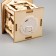 Christmas tree toy "House with Santa Claus and Christmas tree", from batteries, glow warm white
