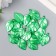 Decor for creativity plastic "Leaf" set 20 pcs green 3.2x1.8 cm