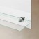 Wall mirror, 70 x50 cm, with a shelf, with 2 brackets