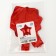 Foil ball 5 "Star", red