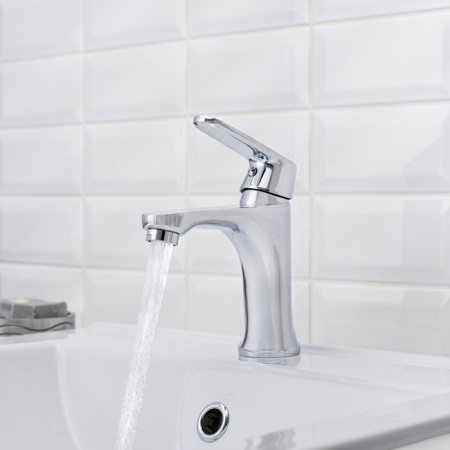 Sink mixer "RMS" SL123-001F, single-leaf, cartridge 35 mm, zinc, chrome-3