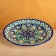 Plate of the Rishtan ceramics "Kalam", 23 cm, blue