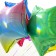 Foil ball 18 "Parvarian shine", star, delicate rainbow, holography