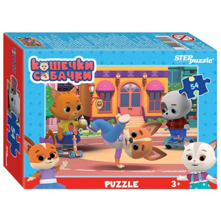 Puzzle "Cartoons: Mi-Mi-Mimka. Fairytale patrol ", 54 elements, mix-2