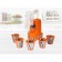 Multi -cutting Oursson MS2050/Or, 150 W, 5 nozzles, orange
