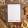 Watercolor cardboard “Happy New Year”, embossing, 11.8 x 16.4 cm, New Year