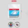 Set of covers PP 10 pcs, 212 x 347 mm, 80 μm, Erichkrause, Fizzy Clear, for notebooks and diaries, with embossing, fixed
