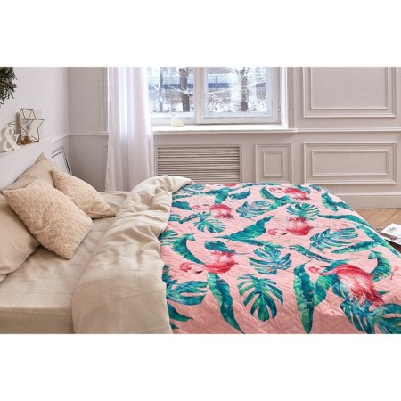 Ethel Coverpes Euro Tropical Flamingo, 190*205 cm, microfiber-5