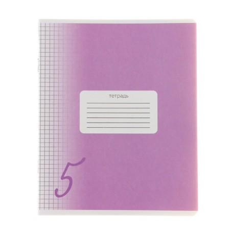 Notebook of 18 sheets in Calligrata "Five", cover coated cardboard, OFSET block, white 95%, mix-6