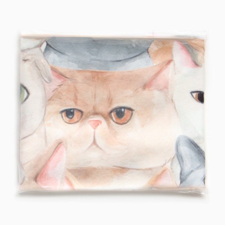 Plaid Ethel "Cozy Cats", 75x100 cm, 100% polyester, fleece-5
