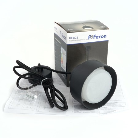 Ceiling light Feron HL3678, IP20, GX53, 12 W, 110XX74.5 mm, black color-5