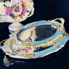 Set of trays Lenardi, oval, 2 pcs