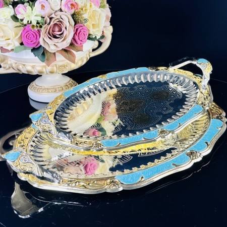 Set of trays Lenardi, oval, 2 pcs