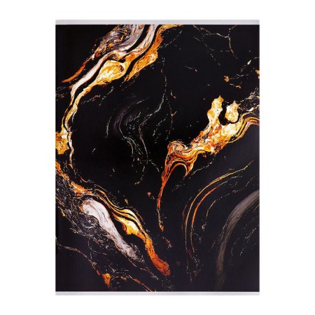 A4 notebook 80 sheets in the Calligrata cage "Black marble with gold", cover coated cardboard, glossy lamination, offset block