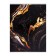 A4 notebook 80 sheets in the Calligrata cage "Black marble with gold", cover coated cardboard, glossy lamination, offset block