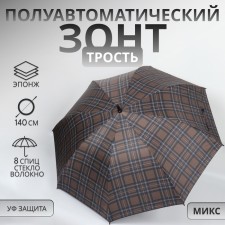 Umbrella - a semiautomatic “cage” cane, Eponge, 8 spokes, r = 58 cm, Mix drawing