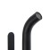 Zein Z87 sink mixer, single -leaf, short spout, stainless steel, black