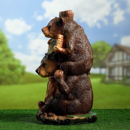 Garden figure "Bears Come friends" 30x27x55cm-11