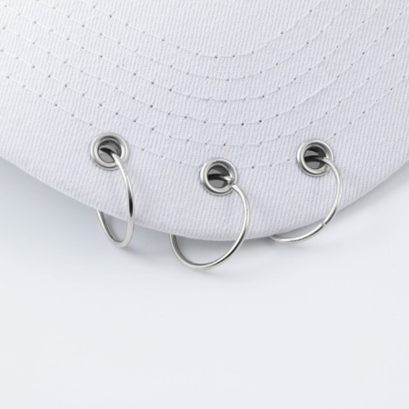 Women's cap with rings, white color, rr 56-4
