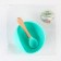 Baby plate on a suction cup, spoon, crush me, turquoise