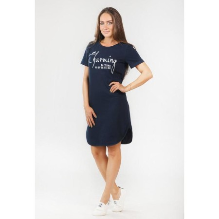 Women's tunic Charming, size 44, dark blue color-1