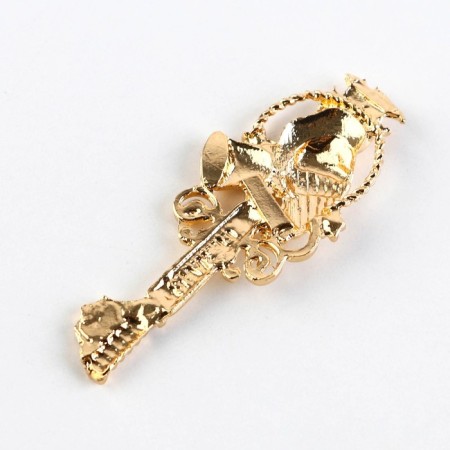 The souvenir key for the graduation "Key to Knowledge", metal, 2 x 4.8 cm-5