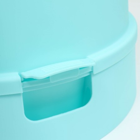 Cut toilet closed 47 x 47 x 35 cm, turquoise-4