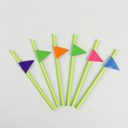 Tubes for the cocktail "flags", in the set 6 pcs