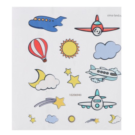Set for creativity "Night. Airplane ", with stickers, figure-2