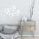 Interior stickers "flowers", mirror, decor on the wall, set 20 pcs, pcs 10 x 4.7 cm