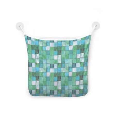 Organizer in a bathtub on suction cups "Emerald Tiles", for storing toys and trifles, size 33x39 cm-2