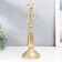 Summary Metal for 1 candle "Heart" gold 34x11.5x11.5 cm