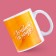 Ceramic mug "best in the world", 320 ml, color orange color
