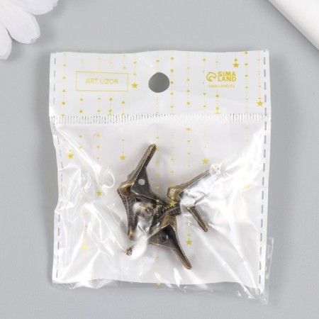 Corner (leg) for the casket metal "reptile" (set 4 pcs) 1.5x2x1.5 cm-5