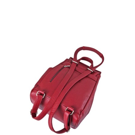 Backpack, valve department, burgundy color 24x12x32cm-1