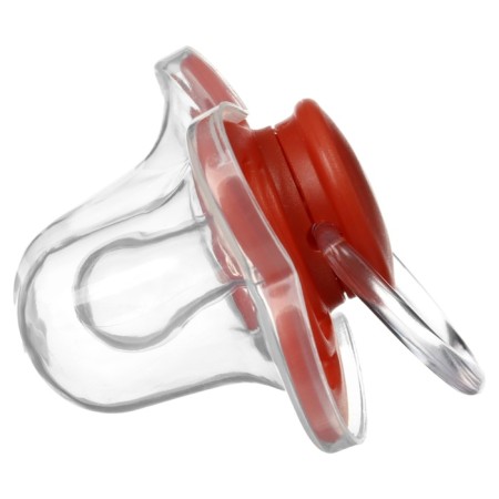 Nipple - silicone dummy classic, from 0 months, cherry color-1