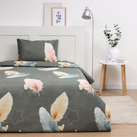 Bed linen 2 joint venture and I "feather" 173*215cm, 175*214cm, 50*70cm-2pcs, 60g/m2, microfiber