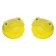 A set of rattles "Frogsat", 3 pcs., Castanets + marakas, yellow color, crumb I