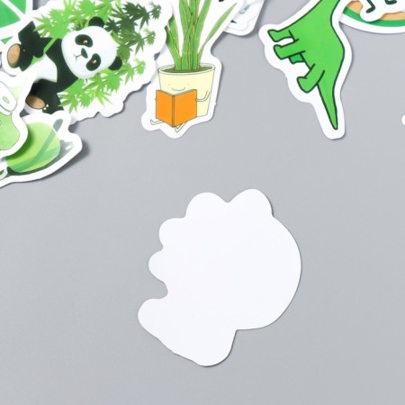 Set of stickers "Green Supers" 50 pcs 3-8.5 cm-2