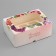 Box for 6 cupcakes with a window, "make a desire", 25 x 17 x 10 cm, confectionery packaging
