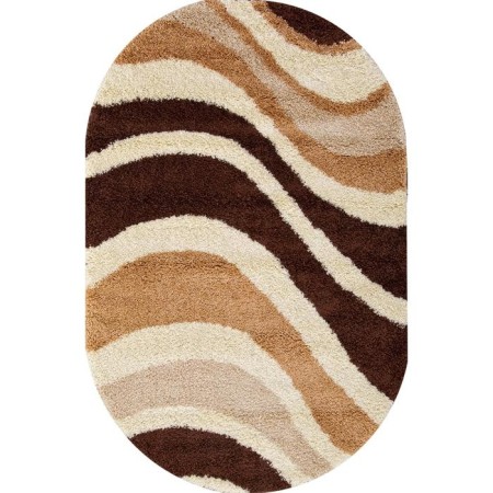 Oval Merinos Ultra carpet, size 150x230 cm, color-brown color