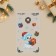 Stickers on the phone "Snowball", 8 x 14 cm, New Year