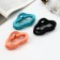 Hair crab "Leon" oval of matte geometry, 8.5 cm, mix