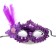 Carnival mask "Lady", with a pen, color mix